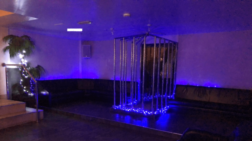 BDSM bar area in this Yorkshire massage parlour